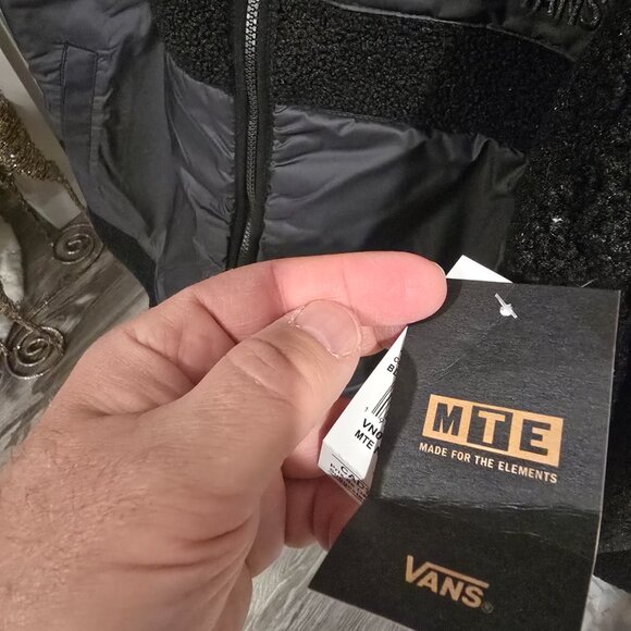 Brand New Vans Mens MTE SHERPA Highpile Jacket Black Size XL VN000M2KBLK NEW - Picture 4 of 16